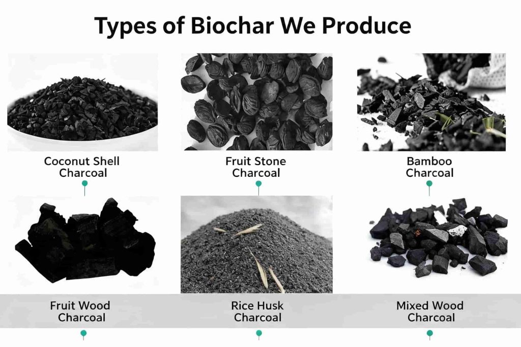 biochar and energy outputs from rotary carbonization furnace
