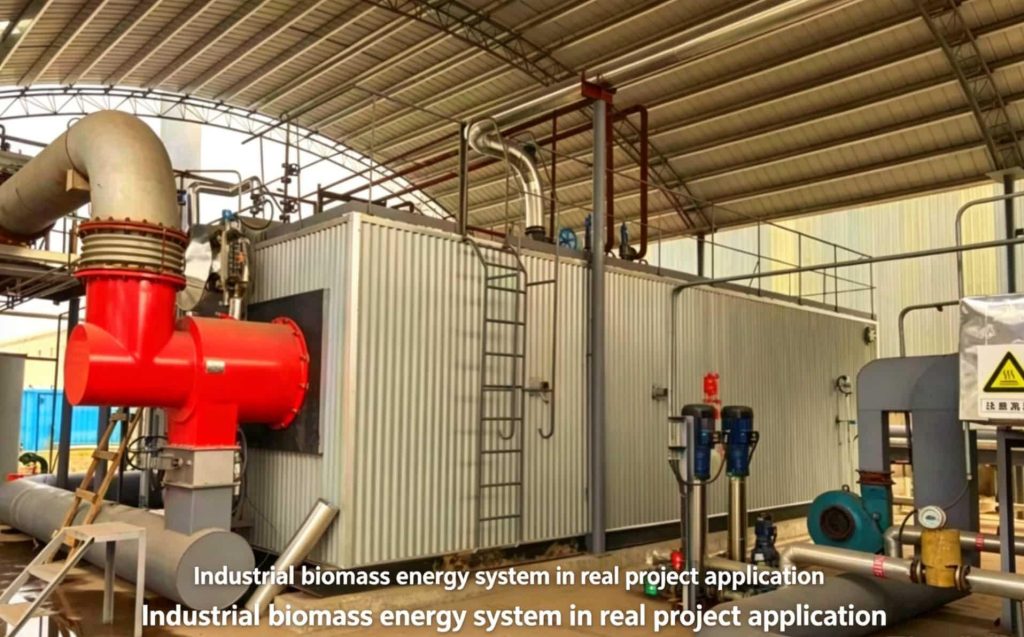 biomass gasification system used in industrial factory for energy saving